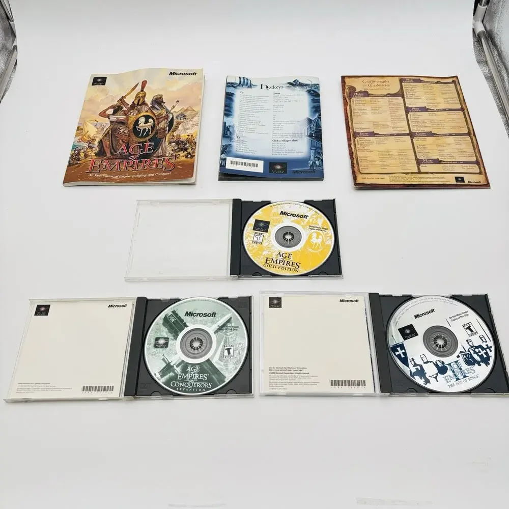 Age Of Empires Gold Edition, Age Of Empires , Age of Empires 2. With Manuals.